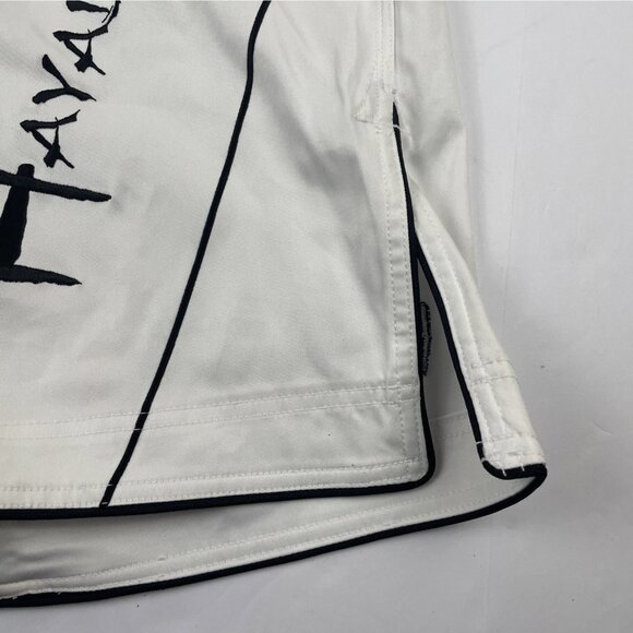 Hayabusa Fightwear MMA Grappling Jiu-Jitsu Shorts Men’s 38 White Black Poly - Picture 11 of 11